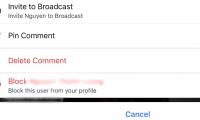 How to pin comments on Facebook Livestream