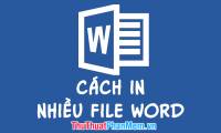 How to print multiple Word .DOC .DOCX files at the same time, in the same folder