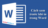 How to print preview in Word