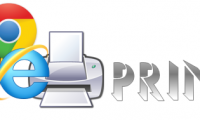 How to print web content through the browser