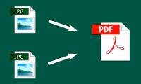 How to put multiple photos into a PDF file on Windows 10