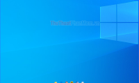 How to put the icon between the Taskbar and make the Taskbar transparent on Windows 10