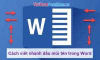 How to quickly write arrow signs in Word