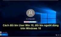 How to rename User Win 10, rename users on Windows 10