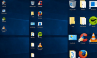 How to resize Desktop Icon on Windows?