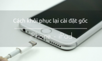 How to restore original settings Reset iPhone