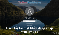 How to retrieve password, pin from Windows 10 login screen