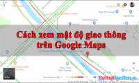 How to see traffic density on Google Maps