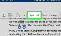 How to Select All