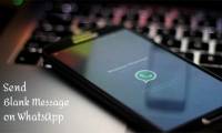 How to send a blank message on WhatsApp