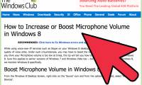 How to Set Up a Mic in Windows 8