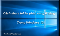 How to share data, drives, folders in Windows 10