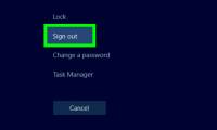 How to Sign Out of Windows 10