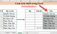How to split strings in Excel