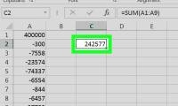 Cell: How to Subtract in Excel