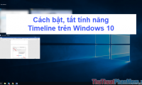 How to turn on and off the Timeline feature on Windows 10