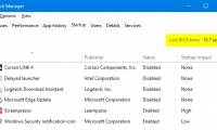 How to view the Last BIOS Time index in Windows 10