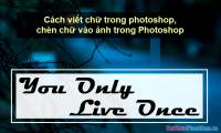 How to write text in photoshop, insert text into photos in Photoshop
