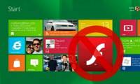 Imitating Apple, Microsoft removed Flash from Metro IE10 in Windows 8