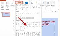 Insert and draw shapes on Slide in PowerPoint