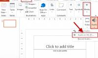 Insert Audio audio file into Slide in PowerPoint