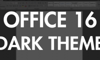 Instructions for activating the dark color Theme on Office 2016