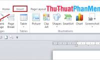 Instructions for creating a cover page in Word