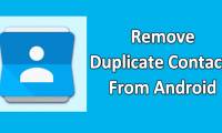 Instructions for deleting duplicate contacts on Android