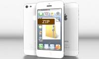 Instructions for opening Zip files on Android and iOS