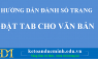 Instructions for page numbering and tab settings for paragraphs in Word