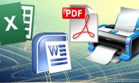 Instructions for printing two-sided paper in Word, PDF, Excel