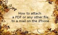 Instructions for sending attachments with the Mail application in iOS