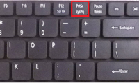 Instructions for taking screenshots