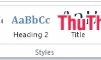 Instructions for using Style in Word