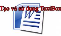 Instructions for using Text Box in Word 2010