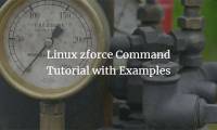 Instructions for using zforce command on Linux