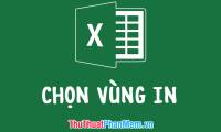 Instructions on how to choose the print area in Excel