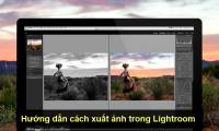 Instructions on how to export photos in Lightroom