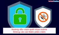 Instructions on how to scan for viruses online without installing additional software