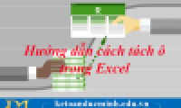 Instructions on how to split cells in Excel 2003 and 2007