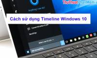 Instructions on how to use the Timeline feature on Windows 10