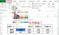 Instructions to Change the Cell Background Color (Cell) in Excel