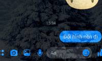 Instructions to change wallpaper on Facebook, Messenger on the phone