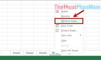 Instructions to copy and move Sheet in Excel