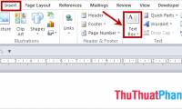 Instructions to insert Texbox in Word