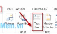 Instructions to insert Textbox in Excel