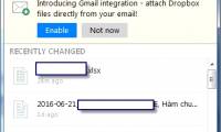 Instructions to recover deleted data on Dropbox