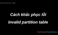 Invalid Partition Table is what error and how to fix it