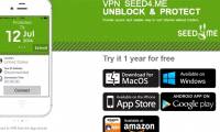 Invite Seed4.Me VPN download, the application supports unlimited web access worth 36 USD, is free of copyright for 1 year