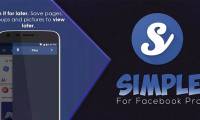 Invite to download Simple Pro for Facebook, ad blocking support, interface customization, are free